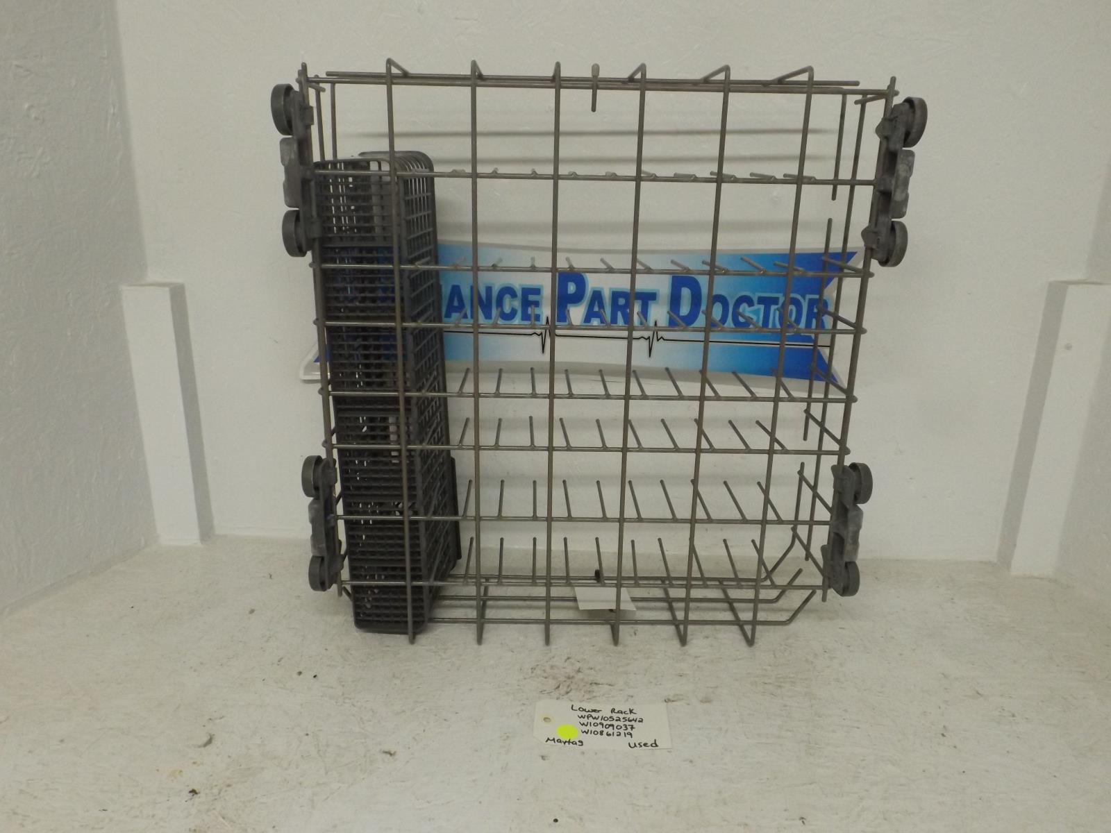 Maytag Dishwasher WPW10525642 W10909037 W10861219 Lower Rack Used Maytag Dishwasher WPW10525642 W10909037 W10861219 Lower Rack Used